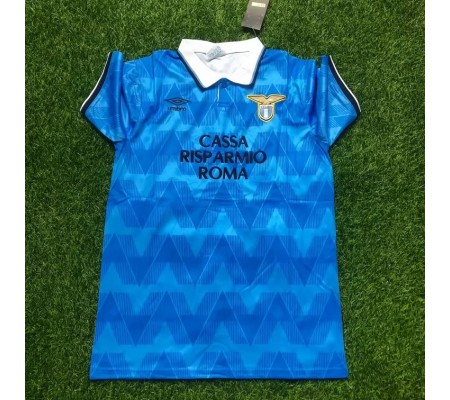 Lazio 88/89 Home Blue Soccer Jersey